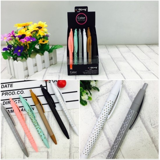 Στυλό Gel 6 Χρώματα 0,7mm 15x10x10cm Display 36