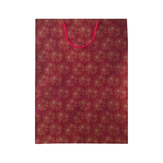 Τσάντα Δώρου Kraft Λουλούδια Διάφορα Σχέδια 32x10x42cm Σ12