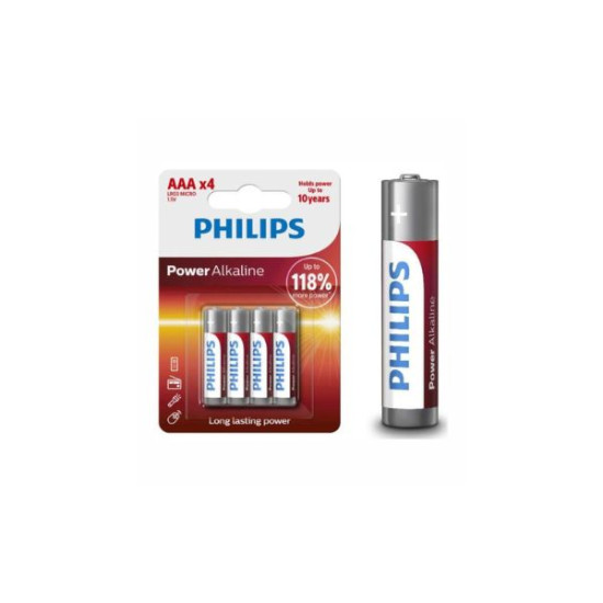Μπαταρίες Philips Power Alkaline AAA 4τμχ Σ24