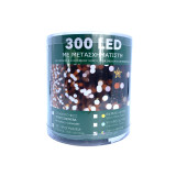 300 Λαμπάκια LED Με Πρόγραμμα, Επεκτεινόμενα, Με Πράσινο Καλώδιο 24m - Πολύχρωμα