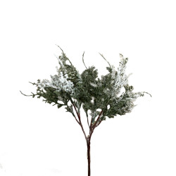 Χριστουγεννιάτικο Διακοσμητικό Κλαδί Πράσινο Χιονισμένο 30x16x5cm