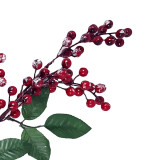 Χριστουγεννιάτικο Διακοσμητικό Κλαδί Berries Κουκουνάρι Φύλλα 54cm Σ240