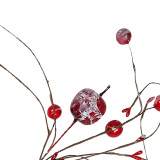 Χριστουγεννιάτικο Διακοσμητικό Κλαδί Berries Χιονισμένο 38cm