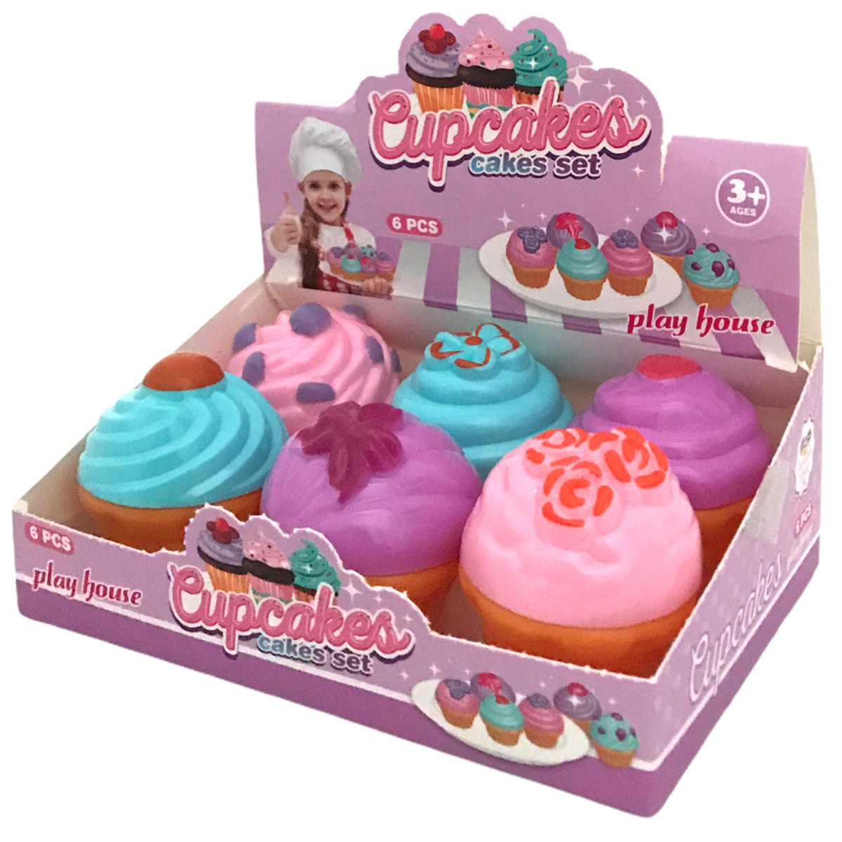 Πλαστικά Cup Cake 6τμχ
