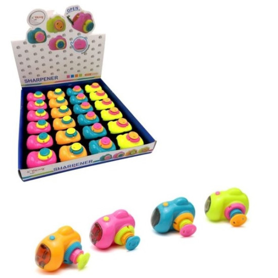 Ξύστρα Φωτογραφική Μηχανή 4 Χρώματα Display 24