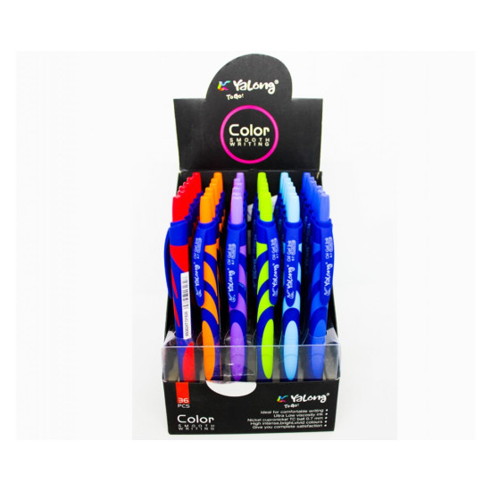 Στυλό Gel Πολύχρωμο 0,7mm  15x10x10cm Display 36