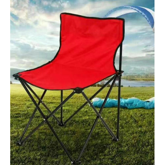 Καρέκλα Camping Πτυσσόμενη Μεταλλική Σε 4 Χρώματα 44x44x30cm