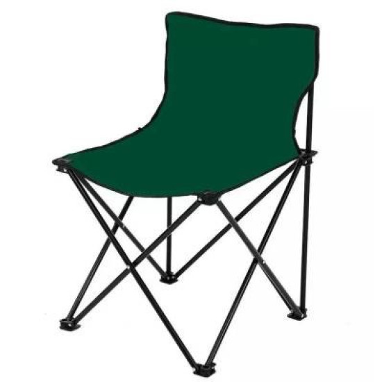 Καρέκλα Camping Πτυσσόμενη Μεταλλική Σε 4 Χρώματα 44x44x30cm