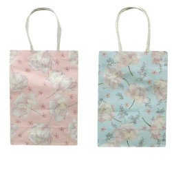 Τσάντα Δώρου Πάλ Χρώματα Λουλούδια 15x8x21cm
