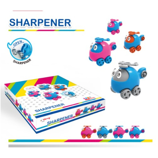 Ξύστρα Ελικόπτερο 4 Χρώματα Display 24