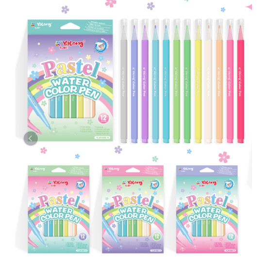 Μαρκαδόροι Pastel Λεπτοί 12τμχ Σ24