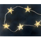 40 Λαμπάκια Led Αστέρια με Πρόγραμμα Λευκό Θερμό 4m