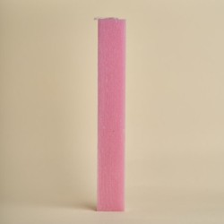 Λαμπάδα Σαγρέ Πλακέ – Ροζ Φράουλα 26cm