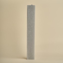 Λαμπάδα Σαγρέ Πλακέ – Γκρι Σανταλόξυλο 26cm