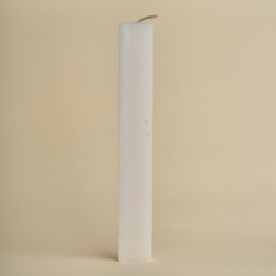 Λαμπάδα Σαγρέ Πλακέ – Λευκή Ορχιδέα 26cm