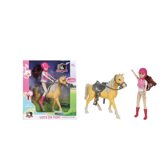 Κούκλα Μανεκέν Με Άλογο 26x11,2x29,6cm