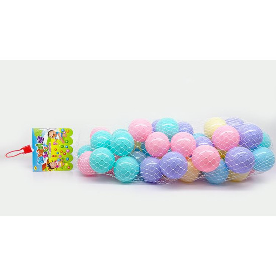 Μπάλες Παιδότοπου 7cm, Διάφορα Χρώματα Παλ 50τμχ