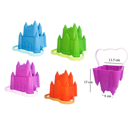 Κουβαδάκι Παραλίας Κάστρο Σε Διάφορα Χρώματα 15x13,5x9cm Σ60