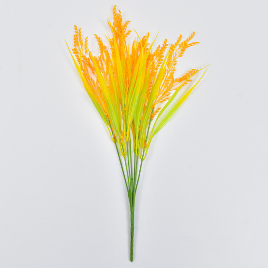 Κλαδί Διακοσμητικό Πορτοκαλί Φύλλα 43cm