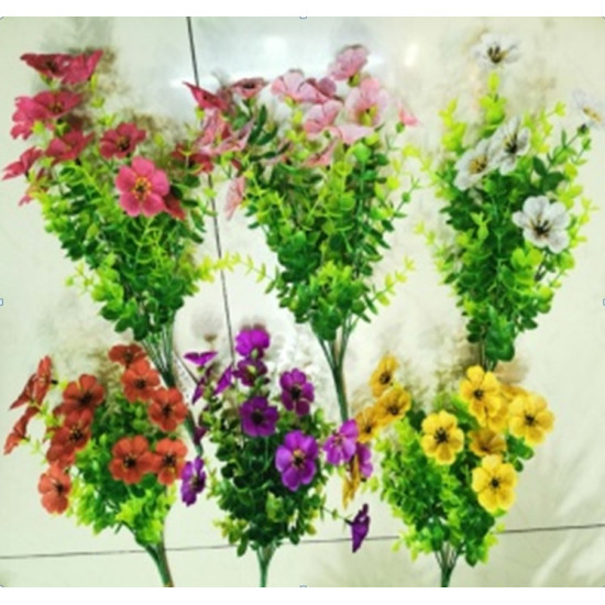 Μπουκέτο Ευκάλυπτος Βιολέτα Διάφορα Χρώματα 35cm