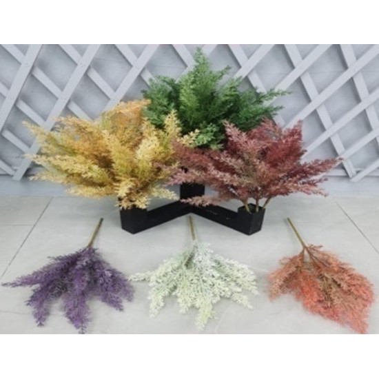 Κλαδί Διακοσμητικό Φύλλα Διάφορα Χρώματα 50cm