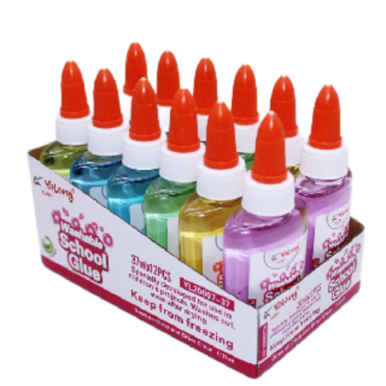 Υγρή Κόλλα 37gr Διάφορα Χρώματα Display 12