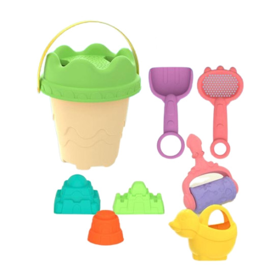 Σετ Άμμου - Θάλασσας Κουβαδάκι 30x20x20cm & Αξεσουάρ 8τμχ