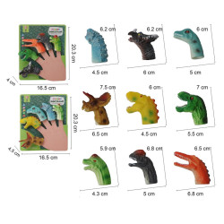Δαχτυλοφιγούρες Δεινόσαυροι Διάφορα Σχέδια 20x16cm Σ72