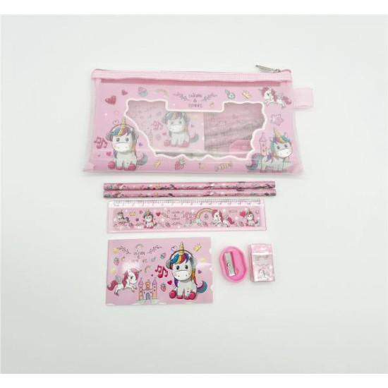 Σχολικό Σετ Μονόκερος 6τμχ 22x12x0,5cm Σ72