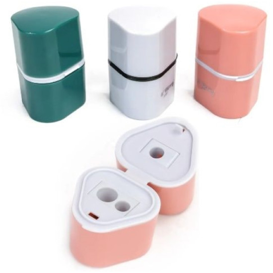 Ξύστρα Βαρελάκι Τριγωνική Με 3 Υποδοχές 3 Χρώματα  23x18x7cm Display 20