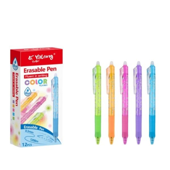 Στυλό Γράψε-Σβήσε 0,5mm 5 Χρώματα 17x5x3cm Σ12