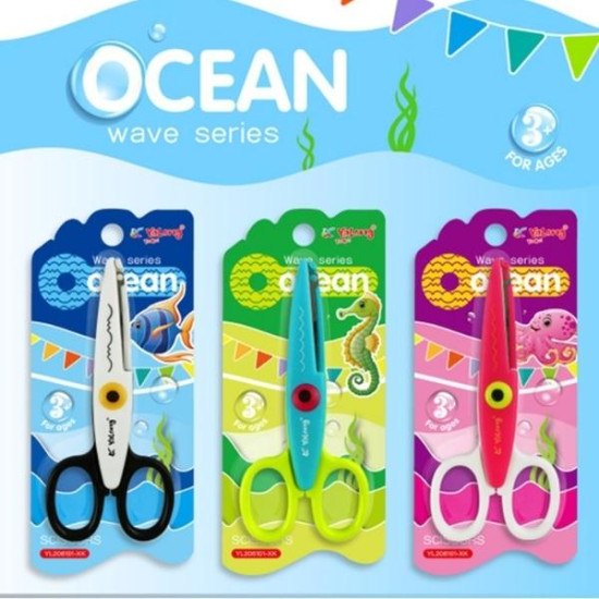 Ψαλίδι Παιδικό Ψαράκια 13cm 3 Σχέδια Σ24