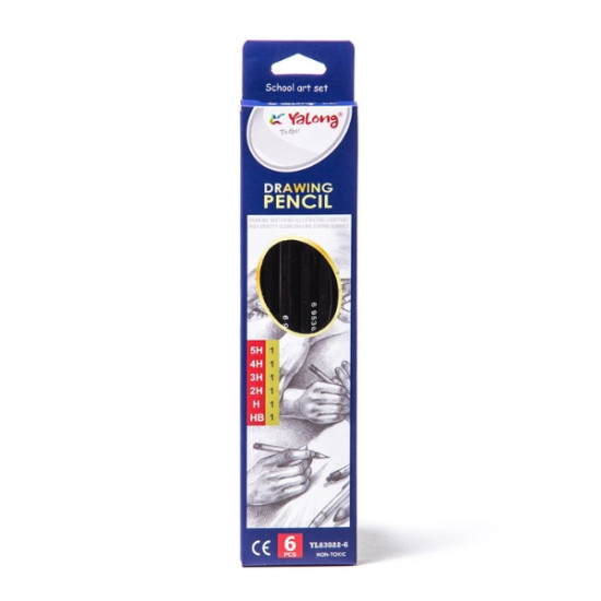 Μολύβια Σχεδίου 6τμχ Σ24