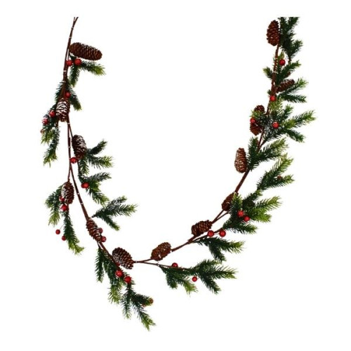 Χριστουγεννιάτικη Γιρλάντα Με Γκι Και Berries 150cm