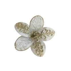 Χριστουγεννιάτικο Λουλούδι Χρυσό Σαμπανί Φ23cm 15cm Σ200