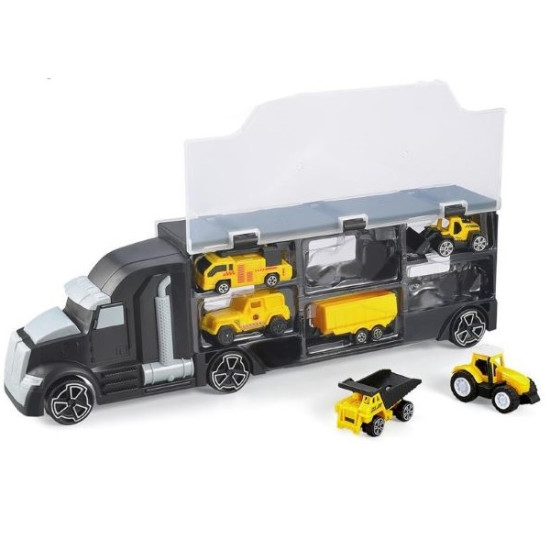 Νταλίκα Γκαράζ 40cm Free Wheels Με 6 Οχήματα