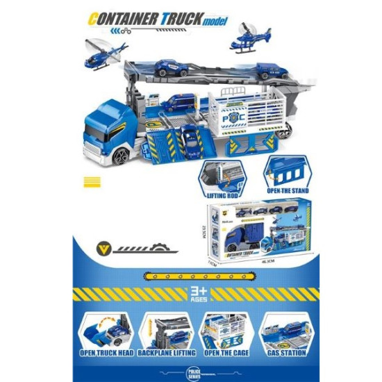 Νταλίκα Γκαράζ Αστυνομίας Με 4 Οχήματα