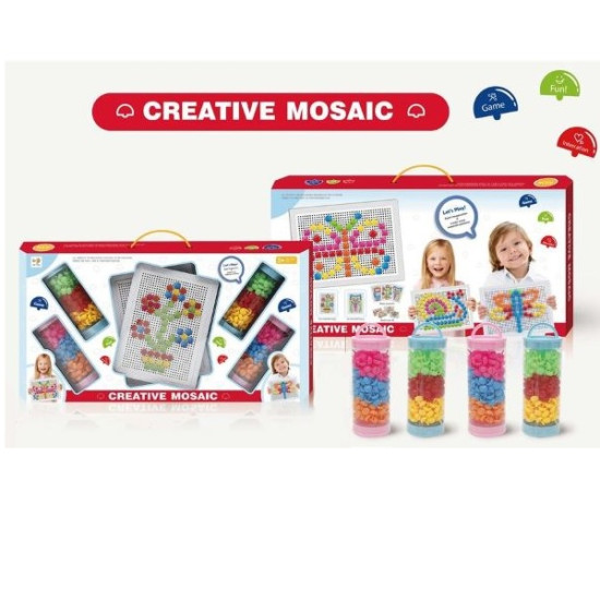 Παζλ Μωσαϊκό Με Πίνακες Και Καρφίτσες 840τμχ 60x30x7,5cm