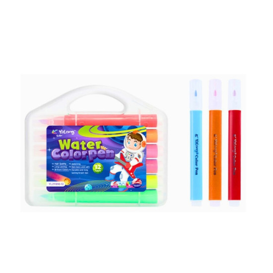 Μαρκαδόροι Χοντροί Αστροναύτης Σε Κασετίνα 12τμχ 4 Σχέδια Σ36