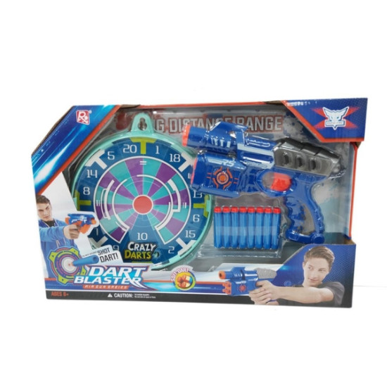 Όπλο Με 8 Αφρώδεις Σφαίρες Και Στόχο 48x31x7cm