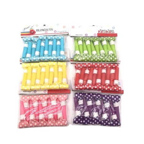 Φρου-Φρου Μονόχρωμα Πουά 10τμχ Διάφορα Χρώματα 17x15x2cm Σ300