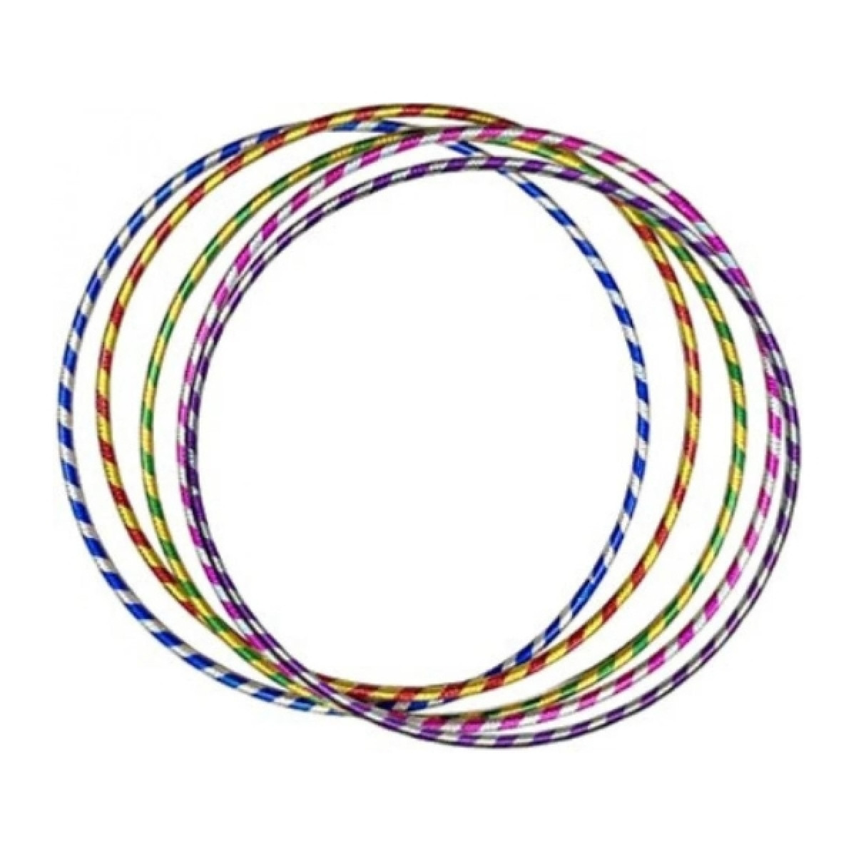 Στεφάνι Hula Hoop 60cm Μεταλλιζέ Πολύχρωμο Σ10