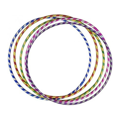Στεφάνι Hula Hoop 60cm Μεταλλιζέ Πολύχρωμο Σ10
