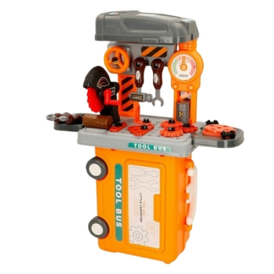 Βαλιτσάκι-Πάγκος Εργασίας 3 Σε 1 Με Εργαλεία 39τμχ 26x13x18,5cm Σ18