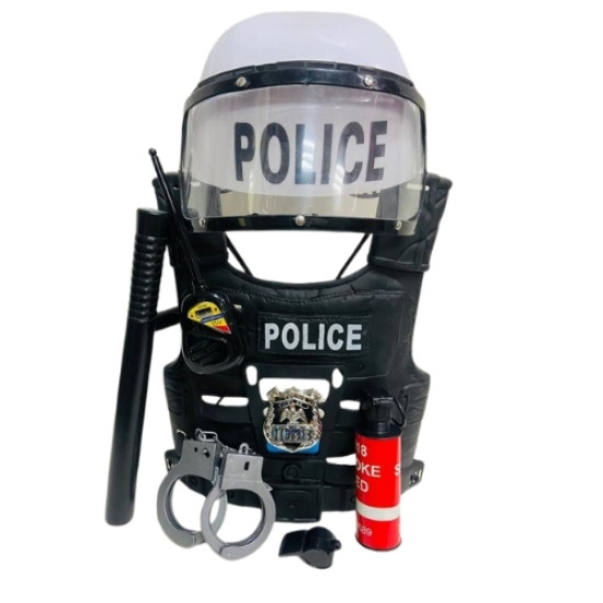 Σετ Αστυνομικού Με Αλεξίσφαιρο, Ασπίδα Και Αξεσουάρ 7τμχ 47x19x15cm Σ18