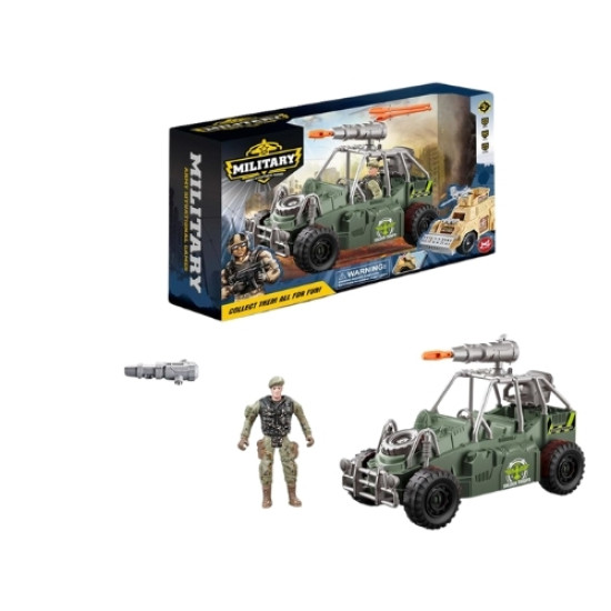 Φιγούρα Στρατιώτης Με Τζιπ Με Εκτοξευτή Και Εξοπλισμό Σ30