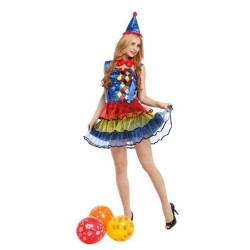 Αποκριάτικη Στολή Γυναικεία Κλόουν - One Size 33x39x3cm