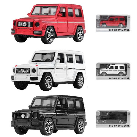 Τζιπ Pull Back 1:36 3 Χρώματα 12x5x5cm