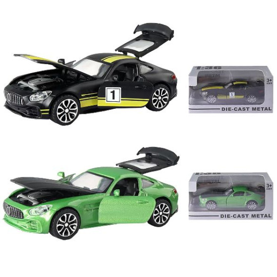 Όχημα Σπορ Pull Back 1:36 2 Σχέδια 13x6x3cm Σ72