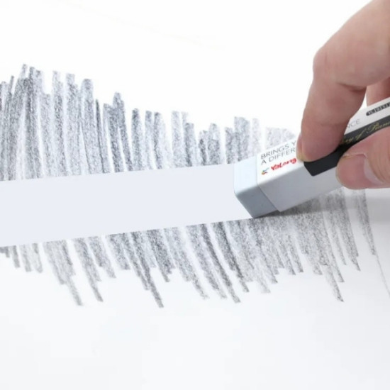 Γόμα Πιάνο 2Β Λευκή Display 30